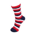 thumbnail image 2 of BambooMN Fuzzy Team Spirit Socks - Red/White/Blue - 4 Pairs, 2 of 6