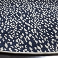 thumbnail image 3 of SAFAVIEH Marbella Desi Dotted Area Rug, Navy Blue/Ivory, 6' x 6' Round, 3 of 7