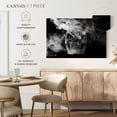 thumbnail image 5 of Elephant Stock Smoking Skull Wall Art - Horizontal Canvas Wall Art - Living Room Wall Decor - Gothic Canvas - Black And Gray Decor - 45" x 30", 5 of 8