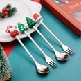 thumbnail image 3 of Cucharas de árbol de alce de Feliz Navidad, adornos de fiesta de Navidad, decoraciones navideñas para la mesa del hogar, regalo de Año Nuevo 2023, 2024, 3 of 4