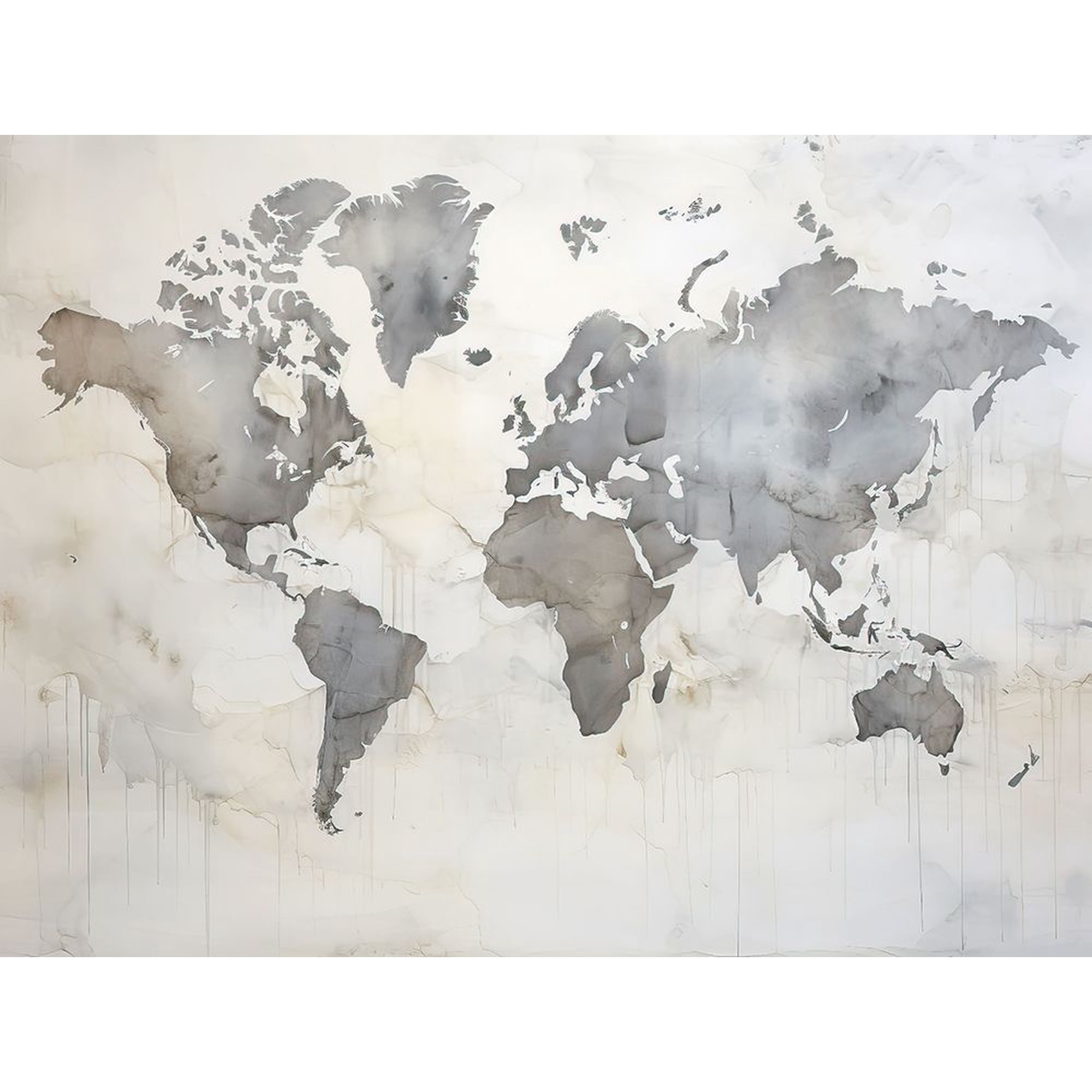 World Maps - Continents Poster Print - Jay Bryant Ward (24 x 18)