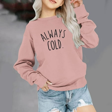 

Geire Children Girls Sweatshirt for Fall Winter Wear Letter Printed Long Sleeve Crewneck Oversized Sweatshirt Kids Casual Pullover Tops for 1-12 Years