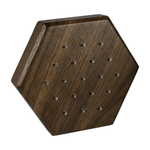 Soporte de madera para joyas de piercing, estante para anillos de labios, fácil de guardar, accesorios de piercing 9.9CMX8.6CMX2CM