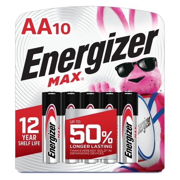 Pilas Alcalinas Energizer MAX AA Paquete de 10