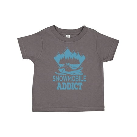 

Inktastic Snowmobile Addict Snowmobiling Gift Toddler Boy or Toddler Girl T-Shirt