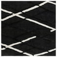 thumbnail image 6 of SAFAVIEH Hi-Lo Proinsias Diamond Shag Area Rug, Charcoal/Ivory, 6'7" x 6'7" Round, 6 of 6