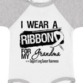 thumbnail image 4 of Inktastic Grandma Lung Cancer Ribbon Boys or Girls Baby Bodysuit, 4 of 5