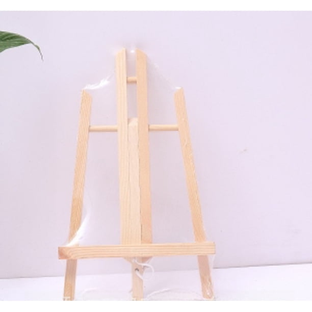 Caballete de madera maciza con marco de escalera, trípode de madera para niños, marco de dibujo, caballete de exhibición