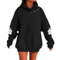 thumbnail image 1 of Unisex Autumn and Winter Letter Print Long Sleeved Pocket Hooded Fleece Sweatshirt, 1 of 3
