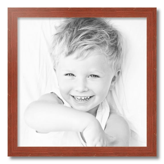 ArtToFrames 20x20 Inch Real Reclaimed Red Barnwood Picture Frame, This Red Wood Poster Frame is Great for Your Art or Photos, Comes with 060 Plexi Glass (4814)