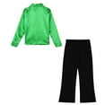 thumbnail image 4 of YONGHS Kids Boys Sequins Latin Jazz Disco Modern Dance Outfits Shirts with Pants Sets Green 6, 4 of 5
