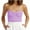 Purple, variant on JIUKE Tube Tops for Women Strapless Sleeveless Crop Shirts Ribbed Knit Going out Tops Slim Fitted Solid Basic Tees