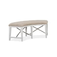 thumbnail image 5 of Magnussen Heron Cove Curved Bench with Upholstered Seat, 5 of 6