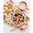 thumbnail image 3 of Vintage Boho Floral Kitchen Dish Towels for Drying Dishes Set of 3, Yellow Pink Floral Bohemia Beige Waffle Weave Microfiber Hand Tea Bathroom Towels Quick Dry & Absorbent Towel 12x12, 3 of 7