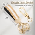 thumbnail image 4 of Key Fob Cover Compatible with Ford Fusion Bronco F-150 F-250 F-350 F-450 F-550 Ranger Figo Keychain Case Holder Protector,Gold-Blue, 4 of 7