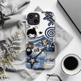 thumbnail image 6 of Blue Rock Music Vibe Phone Case, Star Guitar 8 Ball Swirl Collage Art, Edgy Protective Cover for iPhone 17 16 15 14 13 12 11 Pro Plus Mini, 6 of 6