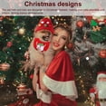 thumbnail image 4 of Gorro navideño para mascotas de tamaño pequeño para invierno, babero, toalla para Saliva, accesorios de decoración para fiestas y vacaciones, trajes para mascotas de interior, suministros tipo 2 Eigraketly PT000595-02, 4 of 7