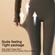 thumbnail image 5 of Leggings de cintura alta para mujer - Pantalones cálidos Medias de yoga para correr con control de barriga-Marrón para 15 ℃ a 25 ℃, 5 of 6