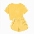 thumbnail image 6 of Baby Girl Clothes 2 Piece Outfits Crop Tops and Shorts Set Soft Cotton Clothing Sets Sports Tracksuit, 6 of 6