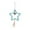Blue, variant on Wadada Christmas Farmhouse Star Ornaments, Plush Cutout 9.8'' Star Hanging Ornament, Retro Vintage Style Christmas Decoration Pendant with Rope for Christmas Tree Home Decor (Pink)