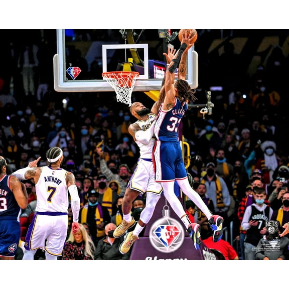 Nicolas Claxton Brooklyn Nets Dunk Against Lakers Photograph
