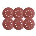 thumbnail image 3 of 100 piezas Papel de Lija Disco Flocado Nikou 5 pulgadas 8 Agujeros Grano 60 80 100 120 150, 3 of 12