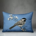 thumbnail image 3 of Creative Products Blue Chickadee and Flowers 14x20 Indoor / Outdoor Pillow, 3 of 3