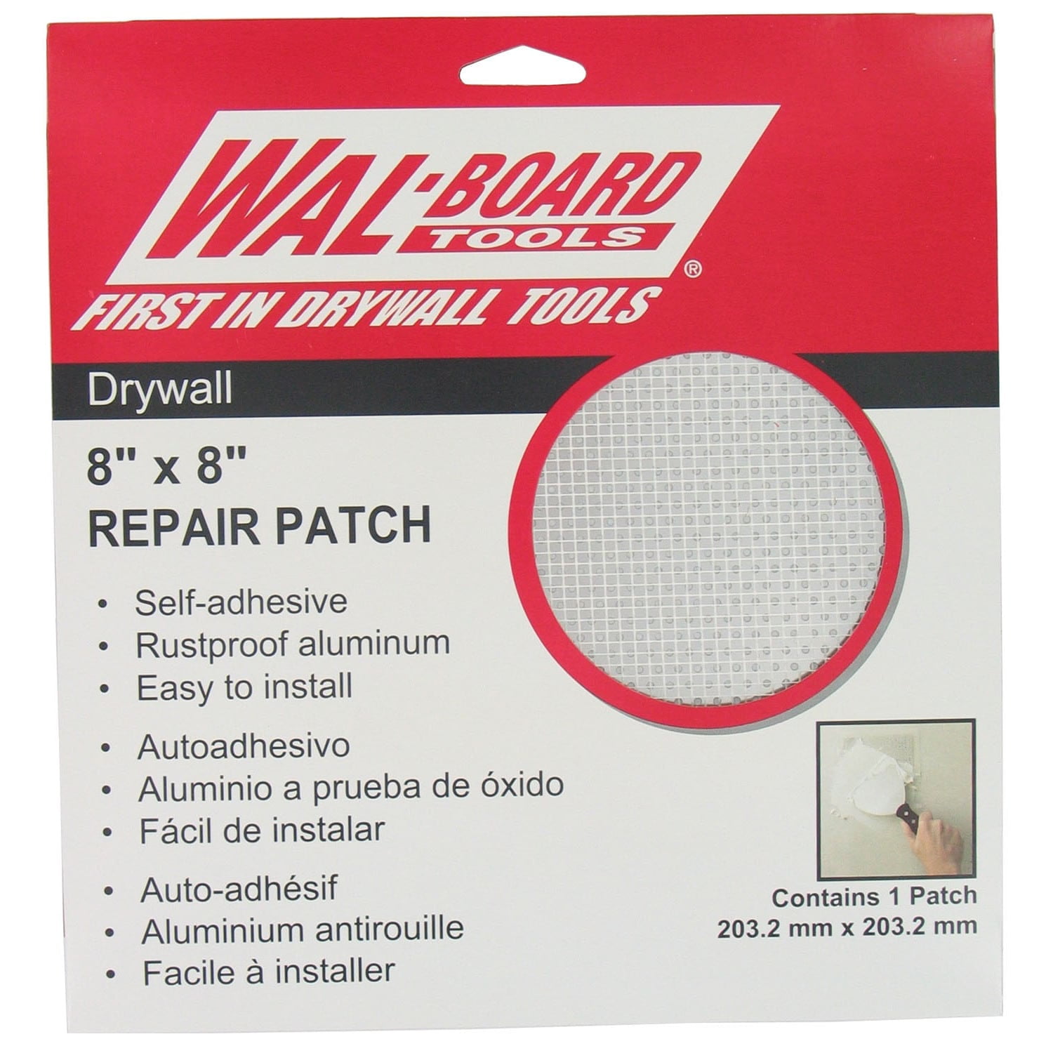 Walboard 8'' X 8'' Drywall Repair Patch 54007