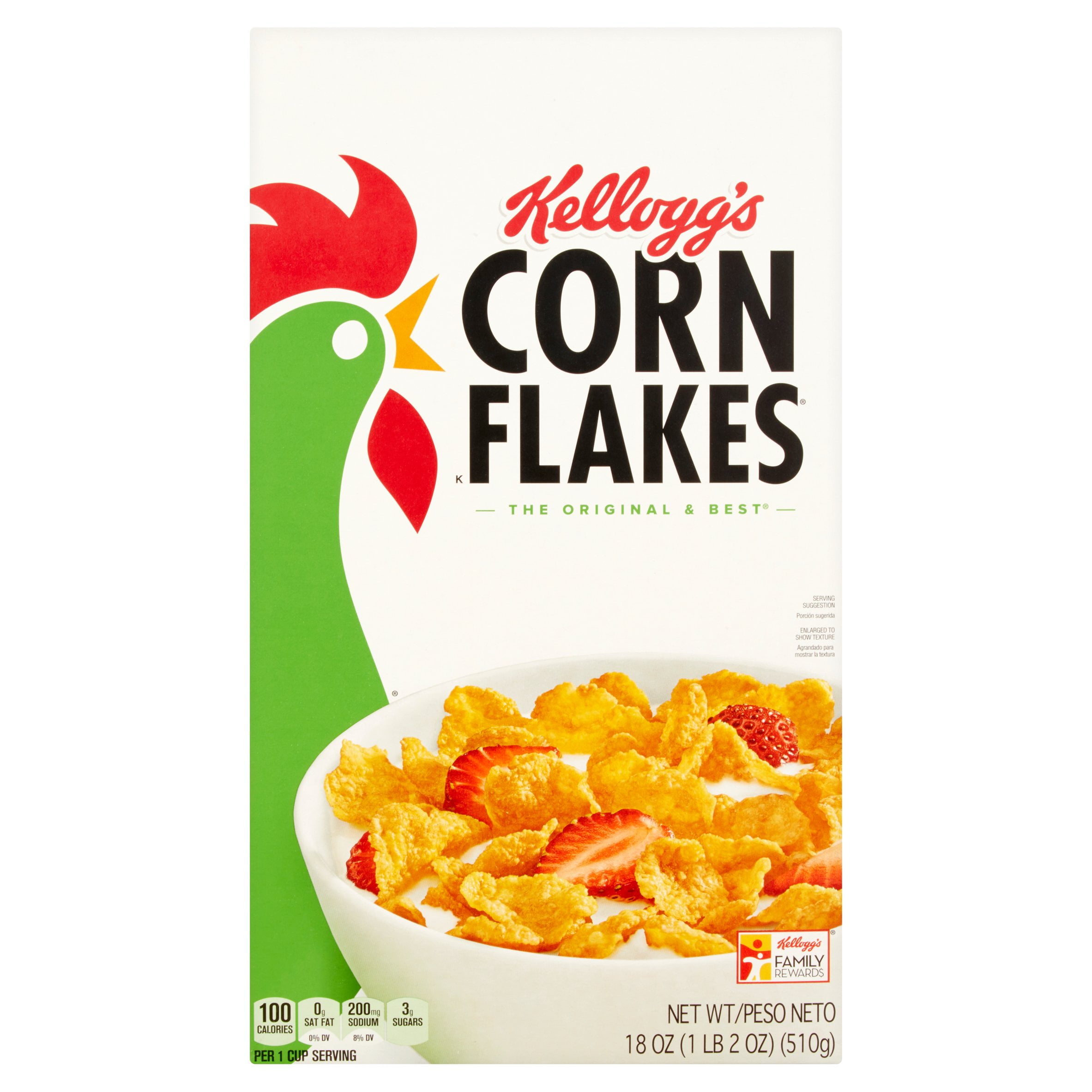 how many calories in a bowl of corn flakes and skimmed milk