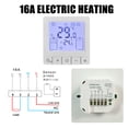 thumbnail image 2 of Riwcyla Smart Thermostat for Home Programmable Temperature Control IP20 Protection 24H Timed On/Off Digital Thermostat for 16A Electric Underfloor Heating, 2 of 6