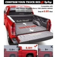 thumbnail image 7 of TIPTOP Soft Roll-Up Tonneau Cover Truck Bed For 2007 Classic Chevy Silverado / GMC Sierra 1500 1500HD 2500 HD 6.6ft Bed (78") | TP1 |, 7 of 7