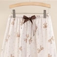 thumbnail image 4 of Axiiglly Pajama Pants Women Elastic Waist Cute Print Casual Loose Pajama Bottoms Soft and Comfortable, 4 of 5