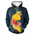 thumbnail image 3 of Sudadera con capucha con estampado de fruta, aguacate y limón, para hombre, ropa con estampado 3D de fresa y naranja, novedad en sudaderas con capucha para mujer, moda Harajuku y2k, 3 of 5