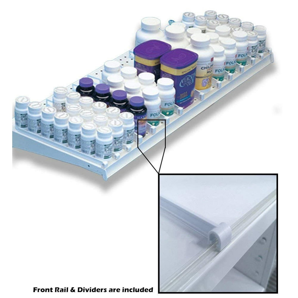 Retail Shelf Divider for RX, Pharmacy, Gondola, Wood or Glass Shelves