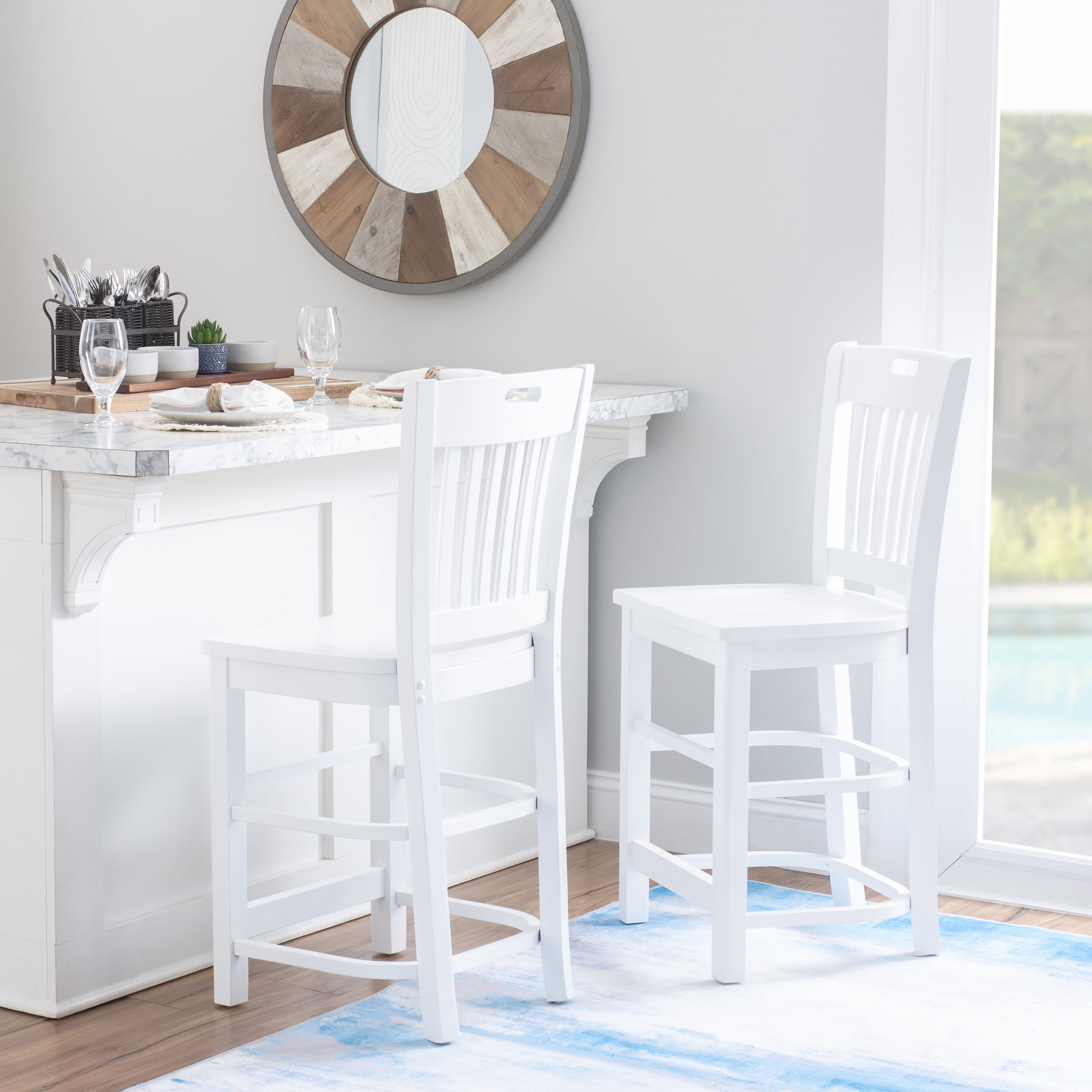 Counter Height Linon Vega Counter Stool Linon Vega White Faux