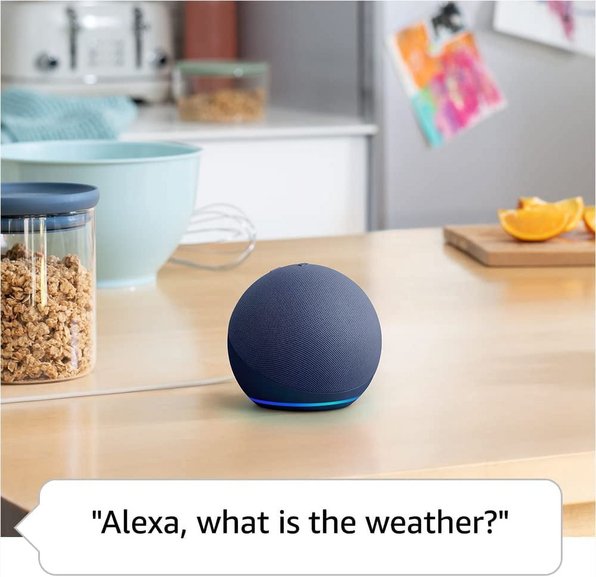 2-Pack Echo Dot (5th Gen, 2022 Release) (Deep Sea Blue) with 2