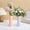 pink, variant on BPPEG 4.5 Inch Small Cute Unbreakable Plastic Flower Vase, Ceramic-Look Decorative Vase for Lavender Flowers, Home Living Room Dining Wedding Bouquet Decor White