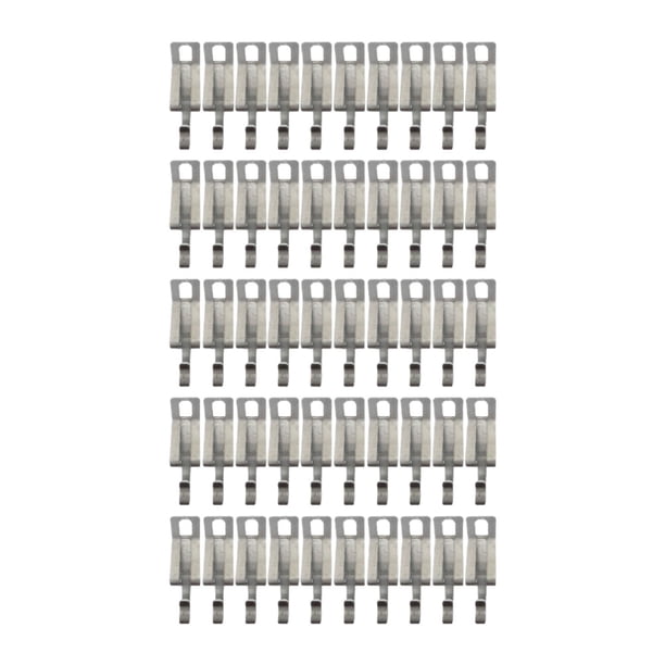 50 clips de techo con cable calefactor, cinta calefactora para tejas y canaletas, resistentes y previenen Estilo B