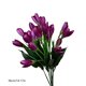 thumbnail image 3 of Ramo de flores artificiales de margaritas con vegetación – Flores artificiales de seda para decoraciones de boda, decoración del hogar, centros de mesa y arreglos de suelo, 3 of 6