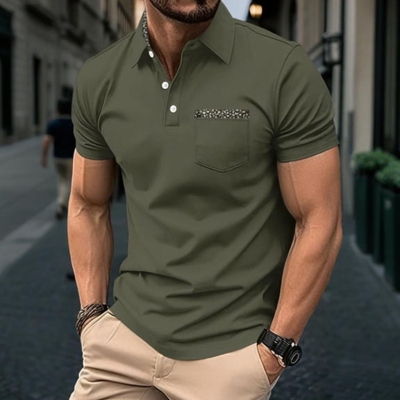 LIBRCLO Mens T-Shirts Colorblock Short Sleeve Shirts Moisture Wicking Dry Fit Outdoor Blouse