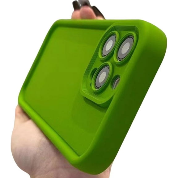 Compatible with iPhone Case,Matte Liquid Silicone [Silky and Soft Touch] [ Drop Protection] Camera Lens Protection Soft Shockproof Cover Phone Case (Green,iPhone 12)