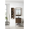 thumbnail image 4 of James Martin Vanities 23.6" Single Vanity Cabinet, Glossy White, Brushed Nickel Composite Top, 4 of 7
