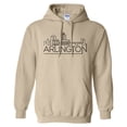 thumbnail image 1 of Skyline Arlington Virginia Hoodie Sweatshirt Unisex Small Sand, 1 of 5