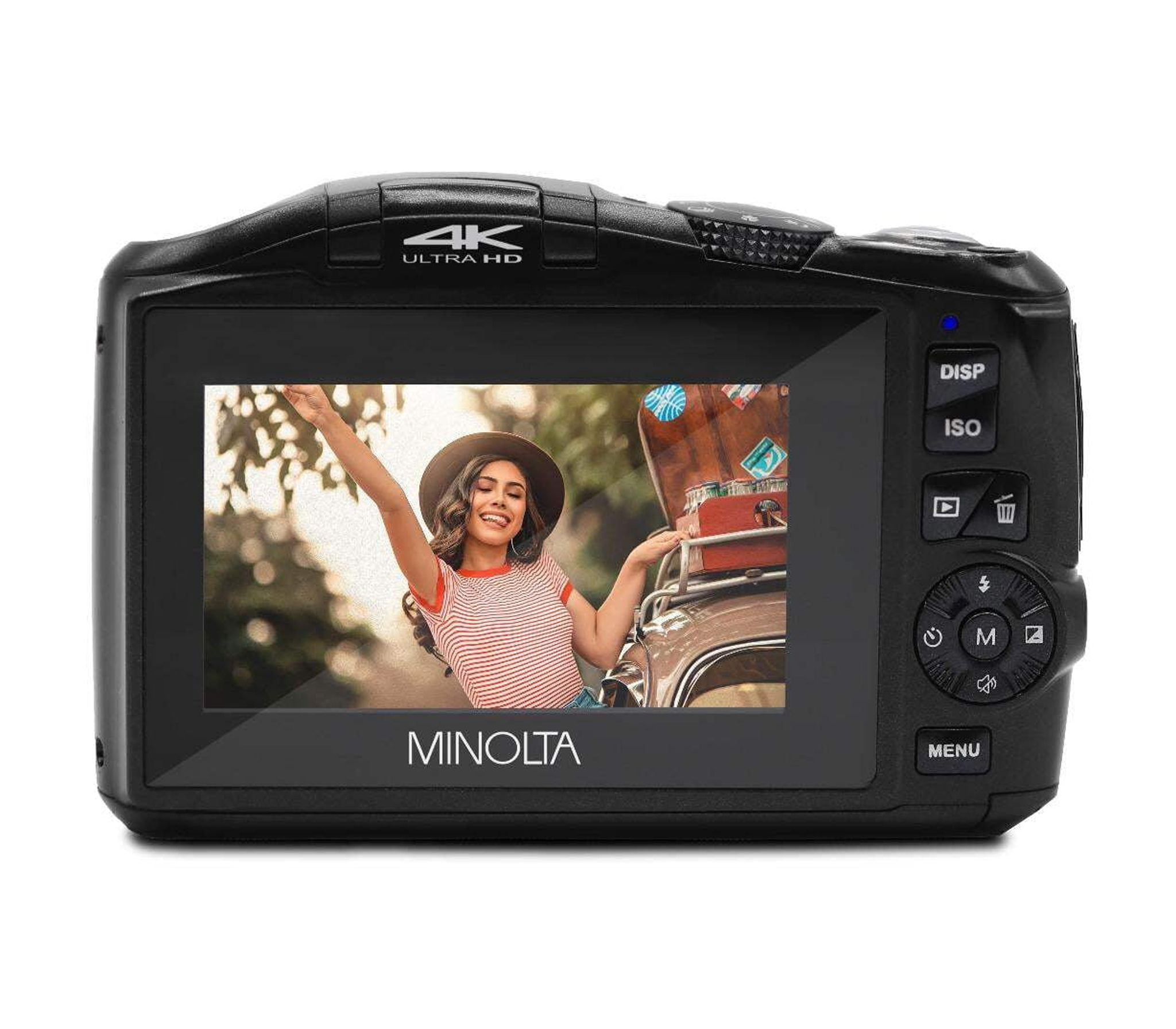Minolta MND55-P 64 MP Autofocus & 4K Ultra HD Digital Camera with Wi-Fi - Purple