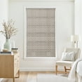 thumbnail image 3 of TWOPAGES 31"x64" Linen Blend Cordless Jacquard Roman Shade Light Filtering Blinds for Bedroom, 1 Piece, Mountain, 3 of 6