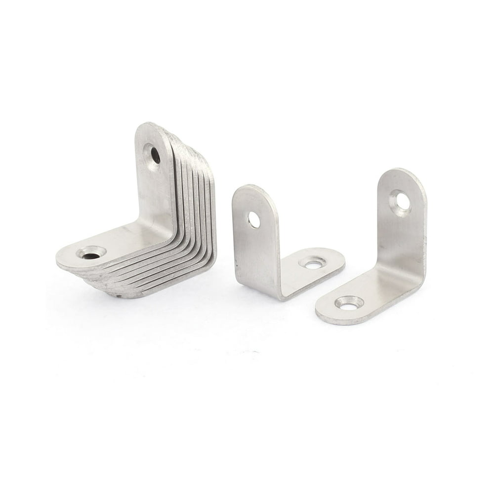 Stainless Steel 90 Degree Fixing Angle Bracket 30 x 30mm 10pcs Stainless Steel 90 Degree Bracket