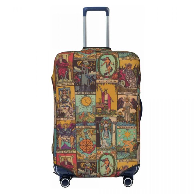 Custom Halloween Witch Gothic Skull Luggage Cover Cute Suitcase Protector Covers Suit For 18-32 inch
