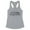 Heather Grey, variant on Skyline Colorado Springs Tank Top Fitted Racerback Women's Large White