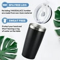 thumbnail image 4 of Boss Appreciation Gifts Mentor Gift Tumbler Great Leaders Coffee Mug Leader Supervisor PM Mentor Retirement Gift Coworker Farewell, 20oz Stainless Steel Insulated Tumbler, Black, 4 of 6