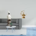 thumbnail image 2 of Escultura De Loro De Resina Y Quemador De Incienso árabe, Figura Decorativa Para Centro De Mesa De Interior Y Adorno Para Mueble De Chimenea., 2 of 8